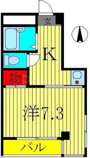 1Kの間取り画像