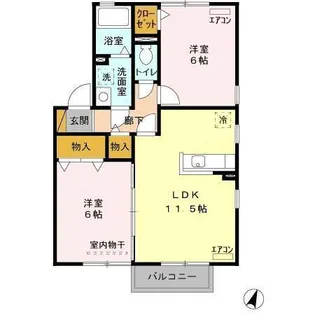 グランシャリオ C【2階】の間取り