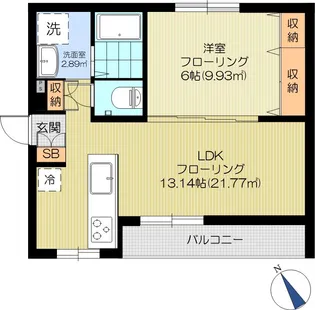 泉ハイツ【2階】の間取り