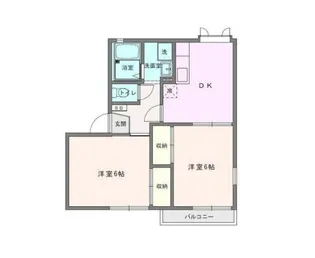 カーサグリーンB【1階】の間取り