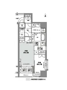 1LDKの間取り画像