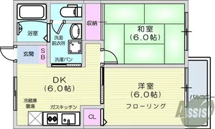 アメニティゾーン柳生【1階】の間取り