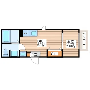 REGALEST Advance太子堂I【3階】の間取り