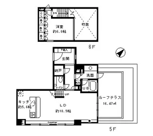 東京都港区南青山3【マンション】の間取り