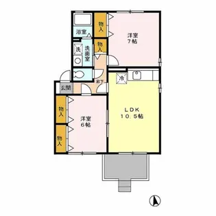 セジュールルピナ C棟【1階】の間取り