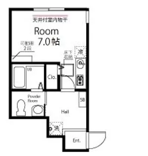 ハーミットクラブハウス千歳船橋【1階】の間取り