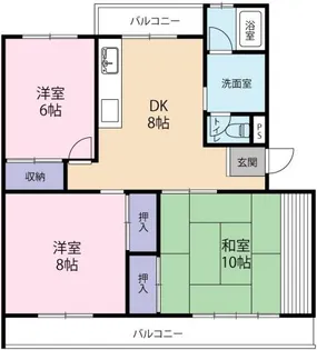 ハイツハヤシ【2階】の間取り