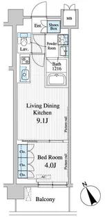 東京都江東区清澄1【マンション】の間取り