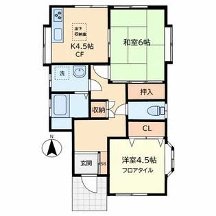スターハウス【1階】の間取り