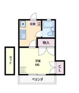 カームハイツII【1階】の間取り