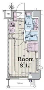 メイクスデザイン千鳥町アジールコート【9階】の間取り