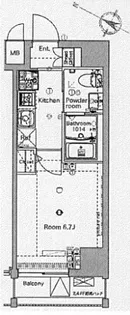 東京都板橋区本町【マンション】の間取り