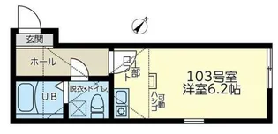 ユナイト北品川ジュピター【1階】の間取り