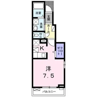 カーサ エスペランサ【1階】の間取り