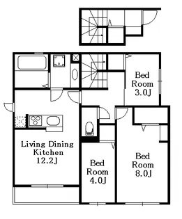 D-room三鷹f【2階】の間取り
