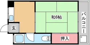 山海マンション【4階】の間取り
