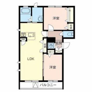 ファインレジデンス荒河【3階】の間取り