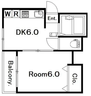 アメニティープレイス コヤナギ【2階】の間取り