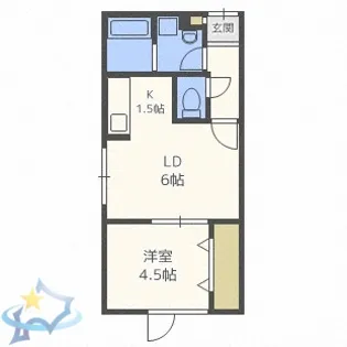 リングル南5条【3階】の間取り