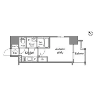 エスリード大阪ドームCERCA【3階】の間取り