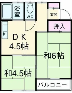 ドエルタカハシ【1階】の間取り