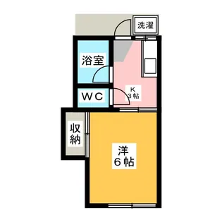 国立北コーポ【1階】の間取り