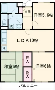 クレストヒル【3階】の間取り