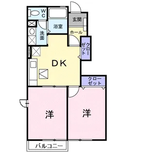 サンパティークII【1階】の間取り