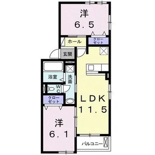 アンフィニ佐久平【2階】の間取り