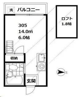 パソム西馬込【3階】の間取り