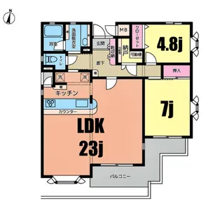 knot妙蓮寺【1階】の間取り