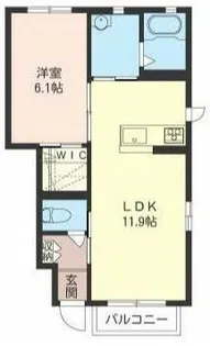スクイムタウン C【1階】の間取り