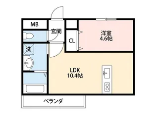 ウィンドヒル御殿山II【1階】の間取り