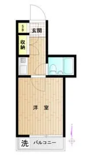 カナザワコーポ【1階】の間取り