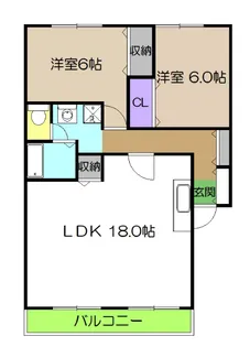 ラ・プランタン春日【1階】の間取り