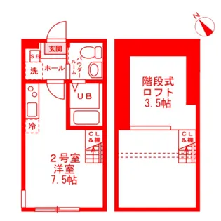 フェリース横濱南太田【1階】の間取り