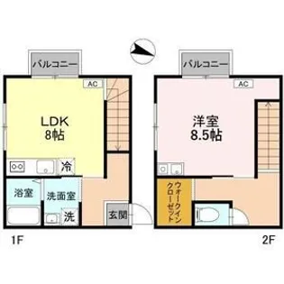 コーポラス鶴の間取り