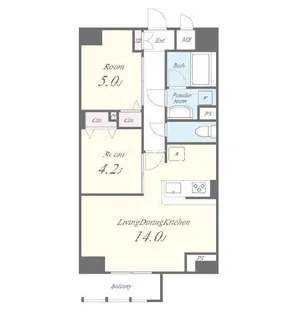 JPT RESIDENCE【13階】の間取り