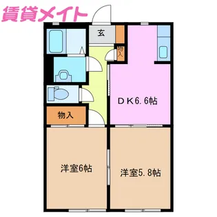 KiMi HOUSE【2階】の間取り