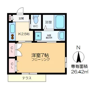 メゾン ド ソレイユIII【1階】の間取り