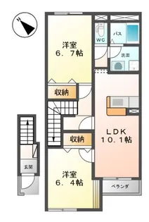 ルーヴァ【2階】の間取り