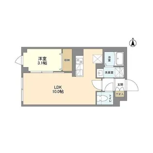 東京都世田谷区北沢5【マンション】の間取り