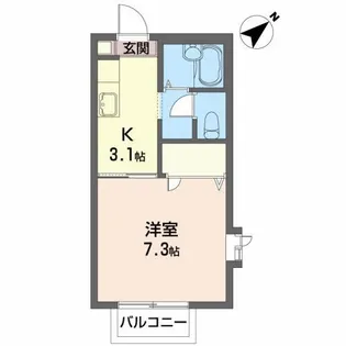 ビバレントB【2階】の間取り