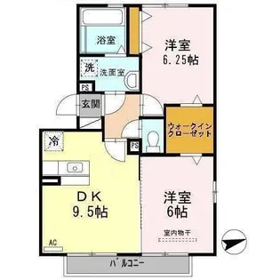 熊本県熊本市中央区世安3【アパート】の間取り