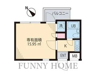 中目黒五番館【3階】の間取り