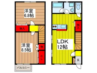 埼玉県さいたま市中央区本町西4【一戸建】の間取り