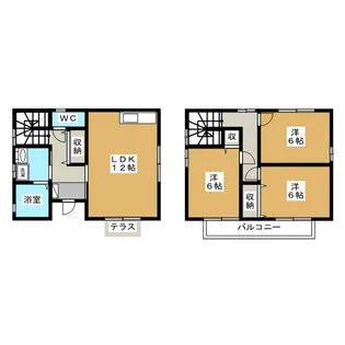 長野県長野市大字風間【一戸建】の間取り