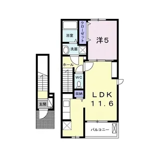 カーサ・グラシオッソ【2階】の間取り