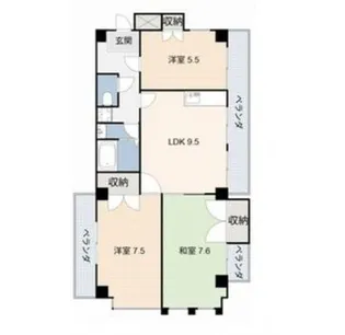 山田ビル【4階】の間取り