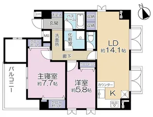 ブレアハウス【5階】の間取り